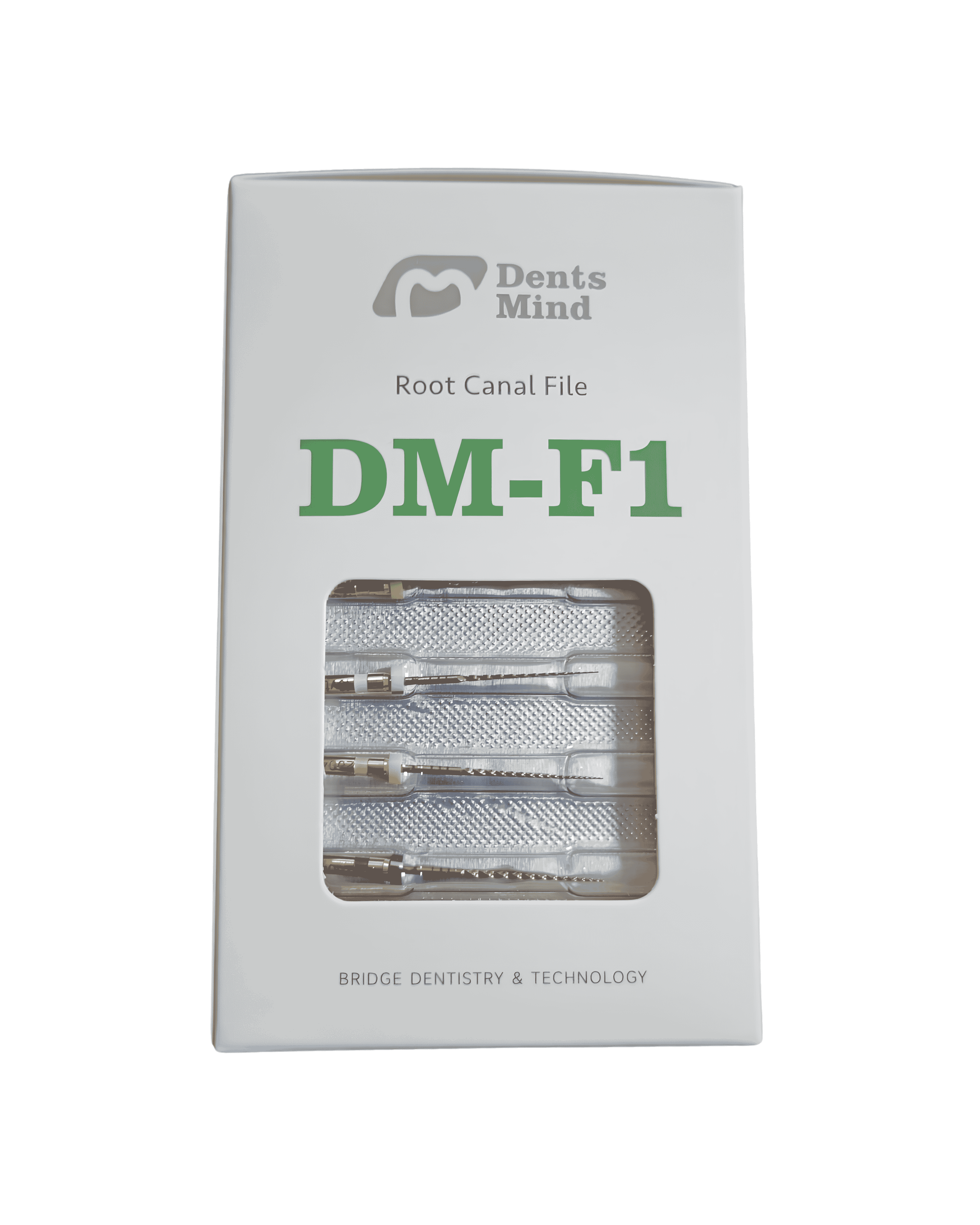 Caja con 10 blíster de Limas Rotatorias Endodónticas DM-F1