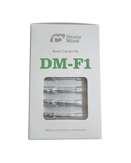 Caja con 10 blíster de Limas Rotatorias Endodónticas DM-F1